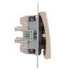 Выключатель 3-кл. 1п СП Karina 10А IP20 механизм крем. LEZARD 707-0388-109