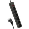 Удлинитель с сетевым фильтром 6х5м с заземл. 16А IP20 3.5кВт 3х1 с предохранителем с выкл. с индикат