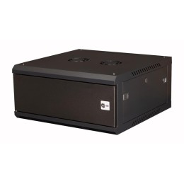 Шкаф телекоммуникационный настен. 19дюйм 4U 280х600х600мм дверь метал. черн. Datarex DR-640101