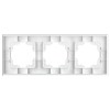 Рамка 3-м Афина стеклянная сл. кость (ivory) UNIVersal 2274
