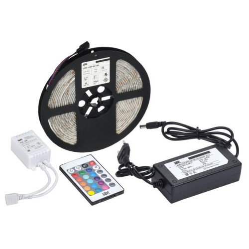 Комплект светодиодной подсветки "Сделай сам" DIY (лента LED 5м LSR-5050RGB60-14.4-IP65-12В + драйвер
