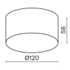 Светильник Zon IP 15Вт 3000К IP65 потолочн. Maytoni O430CL-L15B3K