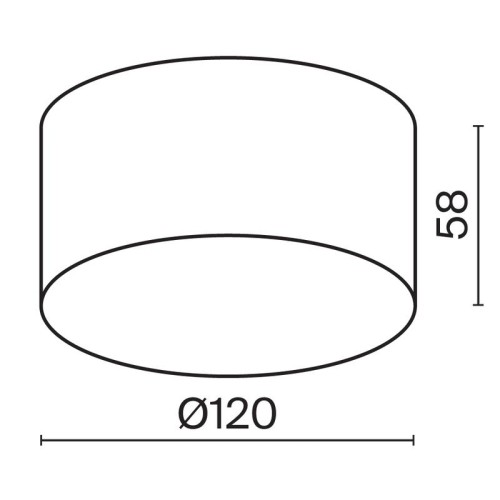 Светильник Zon IP 15Вт 3000К IP65 потолочн. Maytoni O430CL-L15B3K