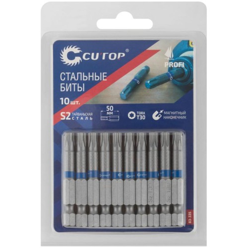бита стальная Profi TORX T30 50мм (уп.10шт) Cutop 83-335