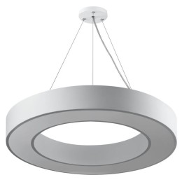 Светильник светодиодный Geometria Ring SPO-134-W-40K-056 56Вт 4000К 4200Лм IP40 800х80 бел. подвесно
