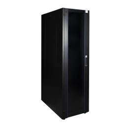 Шкаф напольный 19дюйм 22U 600х1000 перед. дв. метал. задн. стен. метал. сер. Datarex DR-710130