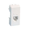 Розетка телефонная Simon 27 RJ12 6 контакт. узкий модуль механизм сл. кость Simon 27481-31
