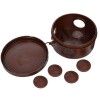 Коробка распаячная ОП КМ d85х40 IP54 4 ввода дуб IEK UKO21-085-040-000-K24-54