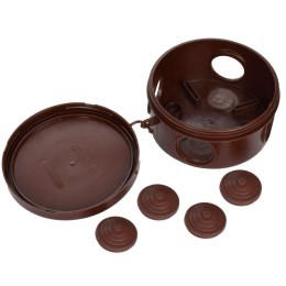 Коробка распаячная ОП КМ d85х40 IP54 4 ввода дуб IEK UKO21-085-040-000-K24-54