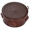 Коробка распаячная ОП КМ d85х40 IP54 4 ввода дуб IEK UKO21-085-040-000-K24-54