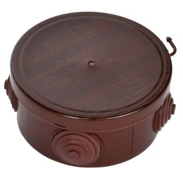 Коробка распаячная ОП КМ d85х40 IP54 4 ввода дуб IEK UKO21-085-040-000-K24-54