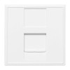 Розетка RJ45 категории 6 (ширина 2 модуля) EKF E2MK016-135-10