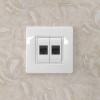 Розетка компьютерная 1-м СП 1мод. Brava RJ45 кат.5E бел. DKC 76654B