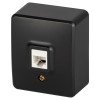 Розетка Эксперт 11-3203-05 информационная RJ45 IP20 ОУ антрацит Эра Б0062988