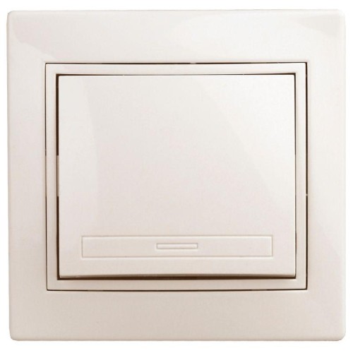 Кнопка включения СП Plano 1-109-02 10А 250В IP20 Plano слон. кость Intro Б0053832
