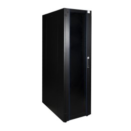 Шкаф напольный 19дюйм 42U 600х1000 перед. дв. стекл. задн. стен. метал. черн. Datarex DR-700531