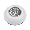 Светильник-ночник DTL-360 Круг/White/3LED/3ААА пушлайт питание от 3-х батареек ААА (в комплект не вх