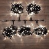 Гирлянда светодиодная "LED ClipLight" 5 нитей х20м 665LED бел. 50Вт 24В IP65 эффект мерцания трансф.