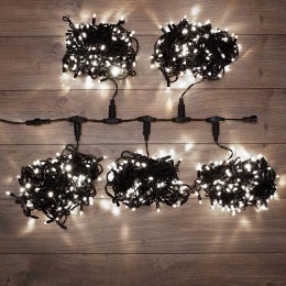 Гирлянда светодиодная "LED ClipLight" 5 нитей х20м 665LED бел. 50Вт 24В IP65 эффект мерцания трансф.