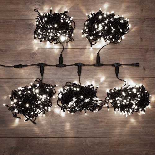 Гирлянда светодиодная "LED ClipLight" 5 нитей х20м 665LED бел. 50Вт 24В IP65 эффект мерцания трансф.