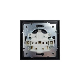 Розетка 1-мест. с/з с крышкой ПБТ СП ZIMA IP20 16А безвинт. зажим черн. бархат LEZARD 704-4288-123BQ