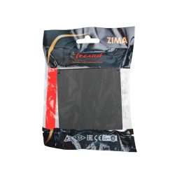 Розетка 1-мест. с/з с крышкой ПБТ СП ZIMA IP20 16А безвинт. зажим черн. бархат LEZARD 704-4288-123BQ