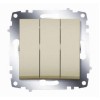 Выключатель 3-кл. СП Cosmo 10А IP20 механизм титаниум ABB 619-011400-254