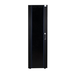Шкаф напольный 19дюйм 42U 600х1200 перед. дв. стекл. задн. стен. метал. сер. Datarex DR-700550