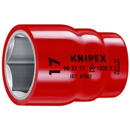 Головка торцевая VDE 1000В DR 3/8дюйм шестигранная 16мм диэлектрическая Knipex KN-983716