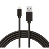 Кабель USB-Lightning 2А 1м черн. ПВХ Rexant 18-7050
