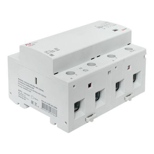 Контактор модульный КМ 80А 4NO 230В AC (6 мод.) AVERES EKF km-av-6-80-40-230V