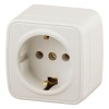 Розетка 1-м ОП Polo 3-202-02 16А 250В IP20 2P+E Schuko с заземл. слон. кость Intro Б0053560