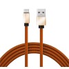 Кабель USB-Type-C 2А 1м коричневая кожаная оплетка Rexant 18-1897