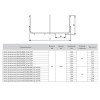 Лоток проволочный 80х600 L3000 3.8мм INOX EKF LP80600-3.8-INOX