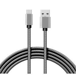 Кабель USB-Type-C 3А 1м графит нейлон Rexant 18-1896
