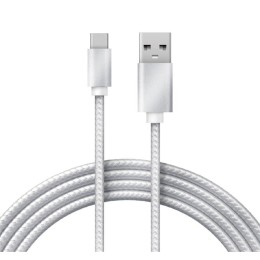 Шнур USB 3.1 type C (male)-USB 2.0 (male) в тканевой оплетке 1м черн. Rexant 18-1884