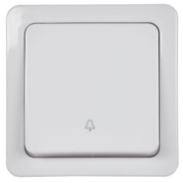Выключатель кнопочный 1-кл. ОП Гермес Plus 10А IP54 ВСк20-1-0-ГПБ цвет клавиши: бел. бел. IEK EVMP13