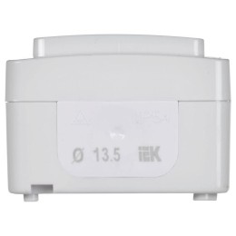 Выключатель кнопочный 1-кл. ОП Гермес Plus 10А IP54 ВСк20-1-0-ГПБ цвет клавиши: бел. бел. IEK EVMP13