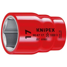Головка торцевая VDE 1000В DR 1/2дюйм шестигранная 22мм диэлектрическая Knipex KN-984722