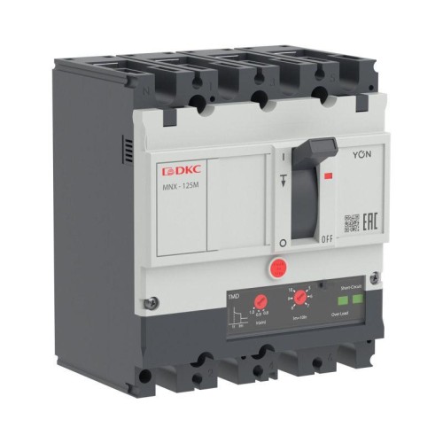 Выключатель автоматический 4P 100А 100кА pro MNX125M при AC415V расцепитель TMD YON MNX125M4PTMD0100