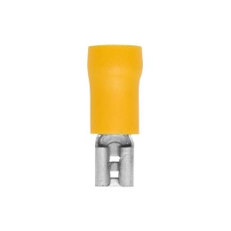 Наконечник изол. "розетка" 2.5-6кв.мм А=9.9х1.1мм желт. (уп.50шт) DKC 2C09P