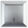 Переключатель 1-кл. СП Solo 4-103-03 10А 250В IP20 алюм. Intro Б0053579