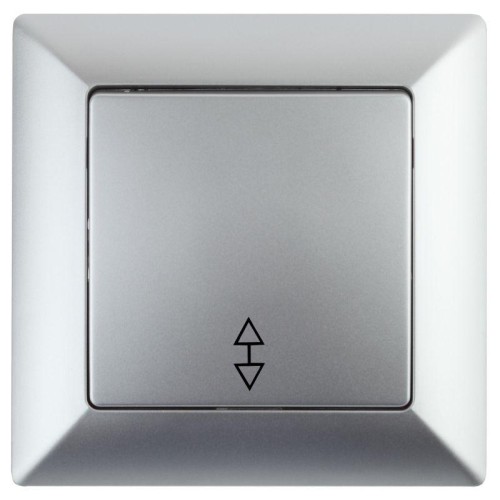 Переключатель 1-кл. СП Solo 4-103-03 10А 250В IP20 алюм. Intro Б0053579