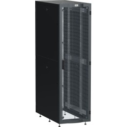 Шкаф серверный 19дюйм LINEA S 48U 600х1000мм перфорированные двери черн. ITK LS05-48U61-2PP