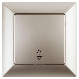 Переключатель 1-кл. СП Solo 4-103-04 10А 250В IP20 шампань Intro Б0053580