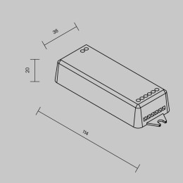 Контроллер Wi-Fi для светодиодной ленты RGB MIX 12-24В Maytoni 742001