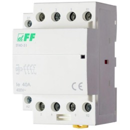 Контактор ST40-31 (3NO+1NC 6.4Вт 3 модуля монтаж на DIN-рейке 230В AC 40А IP20) F&F EA13.001.011