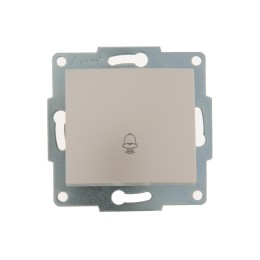 Механизм кнопки звонка 1-кл. 1п СП Karina 10А IP20 жемчуж./бел. перламутр. LEZARD 707-3088-103