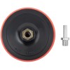 Диск полировальный тканевый гайка М14+переходник для дрели 125х10мм FIT 39613