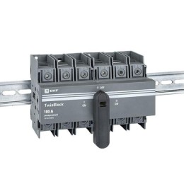 Рубильник 3п 100А реверсивный с рукояткой управления для прямой установки TwinBlock EKF tb-s-100-3p-